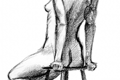 Jeffrey-Wiener_Seated-Nude_Stool